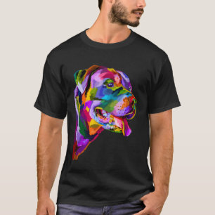 Watercolor American Staffordshire Bull Terrier Dog T-Shirt