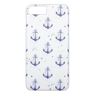 Watercolor Anchor Pattern 2 iPhone 8 Plus/7 Plus Case