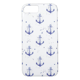 Watercolor Anchor Pattern 2 iPhone 8/7 Case