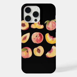Watercolor And Colourful Fresh Peach Slices, iPhone 15 Pro Max Case