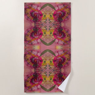Watercolor And Ink Abstract Beautiful Painting Art Beach Towel
