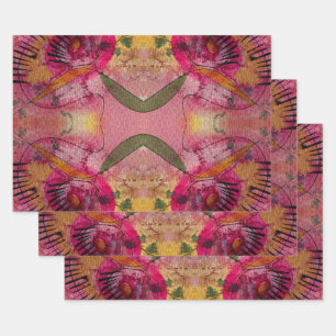 Watercolor And Ink Abstract Beautiful Painting Art Wrapping Paper Sheet