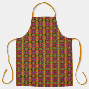 Watercolor And Ink Abstract Expressionistic Art Apron
