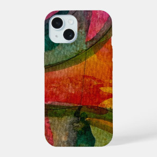 Watercolor And Ink Abstract Expressionistic Art iPhone 15 Case