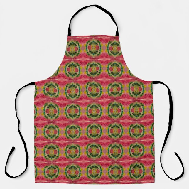 Watercolor And Ink Abstract Impressionism Art Apron (Front)