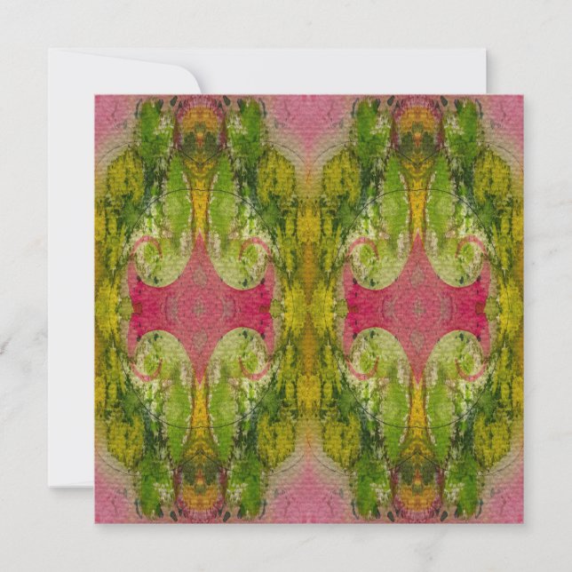 Watercolor And Ink Abstract Impressionistic Art Card (Front)