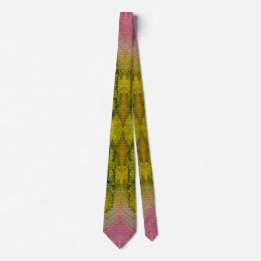Watercolor And Ink Abstract Impressionistic Tie