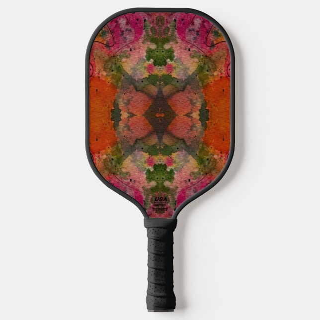 Watercolor And Ink Abstract Pretty Painting Art Pickleball Paddle (Front)