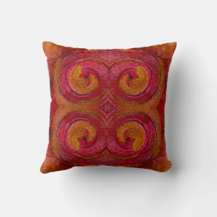 Watercolor And Ink Pretty Pattern Art Abstract Cushion