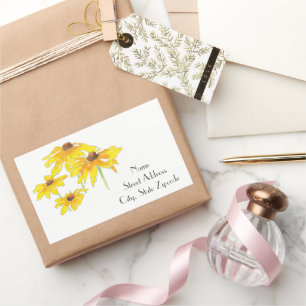 'Watercolor and Pen Black Eyed Susan' Labels