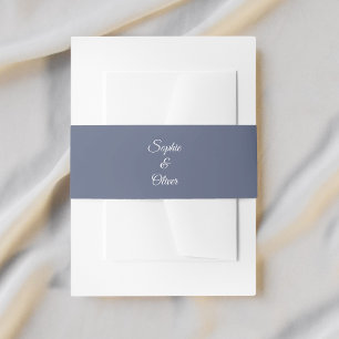 Watercolor Anemone Flower Wedding Invitation Belly Band