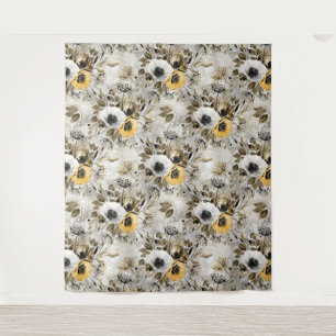 Watercolor anemones. Tapestry