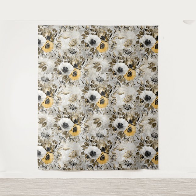 Watercolor anemones. Tapestry (Front)