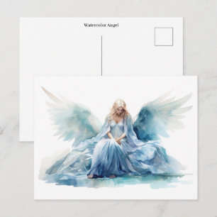 Watercolor Angel Postcard