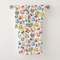 Watercolor Animal Alphabet Adorable Kids