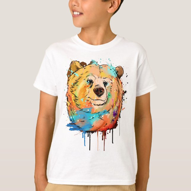 Watercolor animal series T-Shirt (Front)