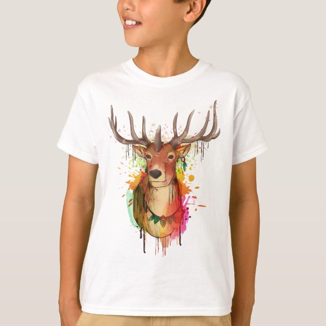 Watercolor animal series T-Shirt (Front)