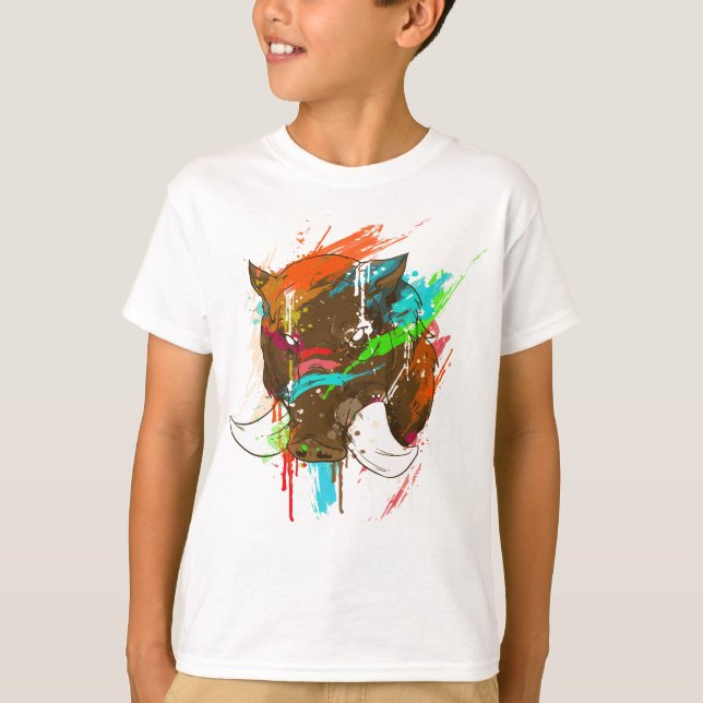 Watercolor animal series T-Shirt (Front)