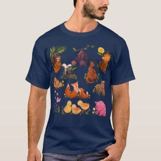 Watercolor Animals friends T-Shirt