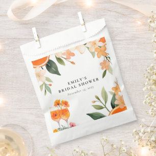 Watercolor Aperol Spritz Bridal Shower Favour Bags