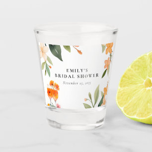 Watercolor Aperol Spritz Bridal Shower Shot Glass