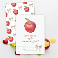 Watercolor apple - Guess how many apples game