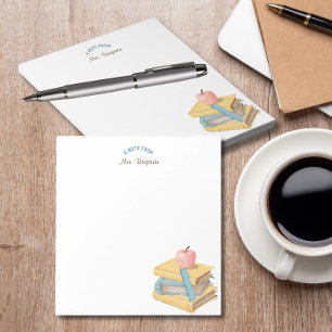 Watercolor Apple Note from Teacher Notepad