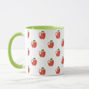 Watercolor Apple Pattern Mug