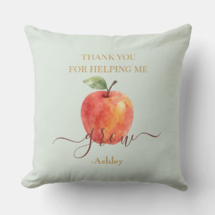 Watercolor Apple Teacher – Thank You Gift  Cushion
