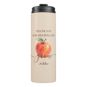 Watercolor Apple Teacher – Thank You Gift Thermal Tumbler