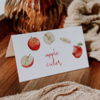 Watercolor Apples Food Label