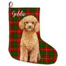 Watercolor Apricot Poodle Dog Personalised