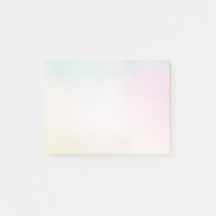 Watercolor Aqua Pink Yellow Tie Dye Ombre Post-it Notes