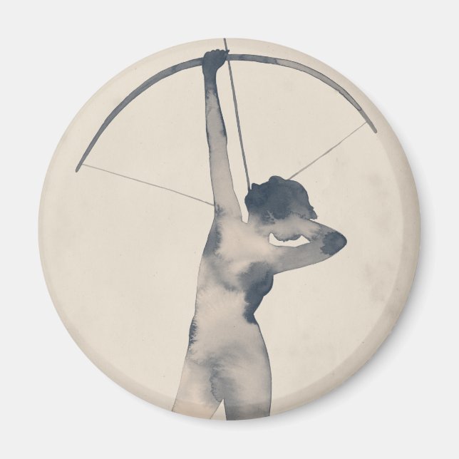 Watercolor Archeress Magnet (Front)