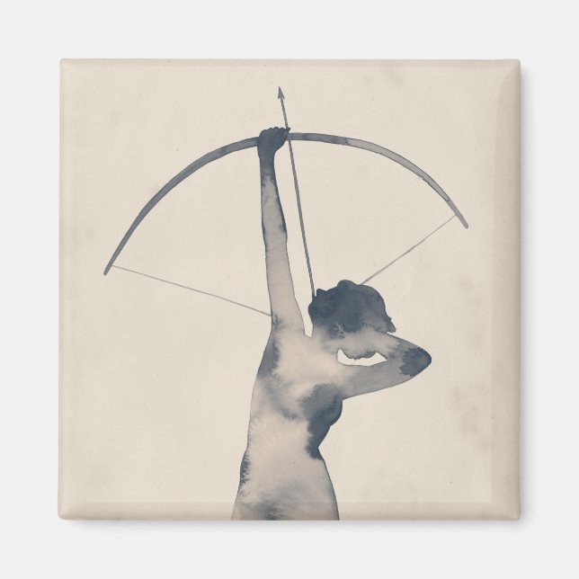 Watercolor Archeress Magnet (Front)