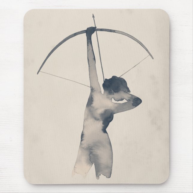 Watercolor Archeress Mouse Mat (Front)