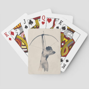 Watercolor Archeress Playing Cards
