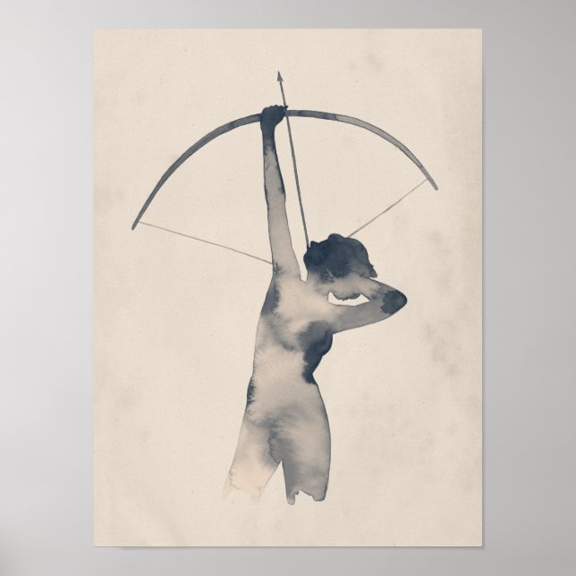 Watercolor Archeress Poster (Front)