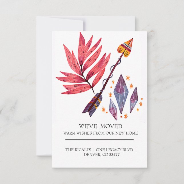 Watercolor arrow & diamonds (Front)