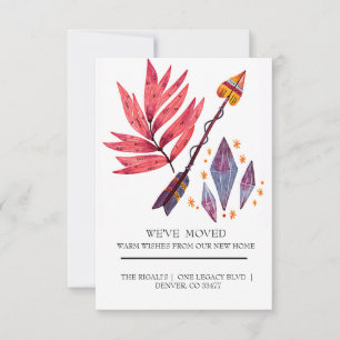 Watercolor arrow & diamonds