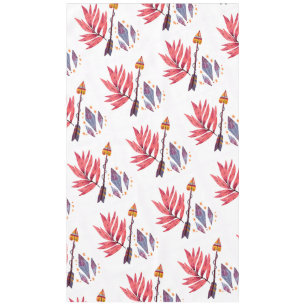 Watercolor arrow & diamonds tablecloth