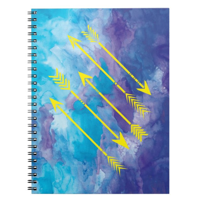 Watercolor Arrows Notebook Journal (Front)