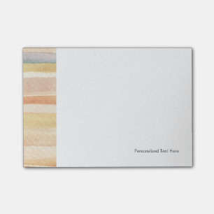 Watercolor art background, texture post-it notes