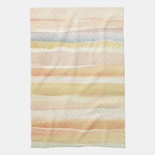 Watercolor art background, texture tea towel