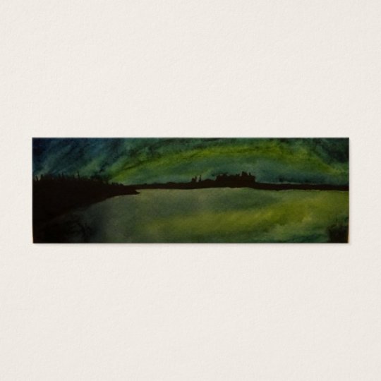 Watercolor Art Bookmark Mini Business Card