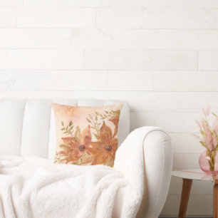 Watercolor art on a pillow
