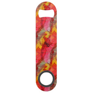 Watercolor art red yellow
