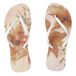 Watercolor Art Shoes Flip Flops