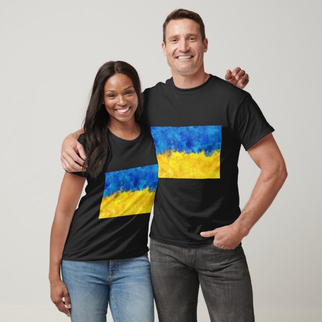 Watercolor art Ukrainian flag T-Shirt (Unisex)