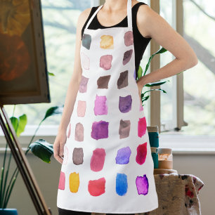 Watercolor Artist Colourful Apron
